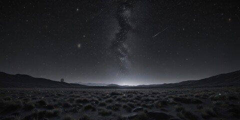 Wall Mural - Millions of stars glittering across a pitch-black sky , background, cosmic