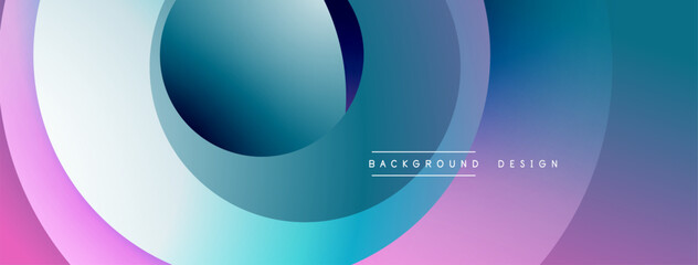 Poster - Abstract flowing shapes, vibrant colors blend. Modern design, gradient effect creates dynamic visual experience. Minimalist aesthetic.