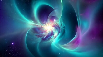 Poster - Celestial Swirl A Journey Through the Cosmic Vortex of Light and Color