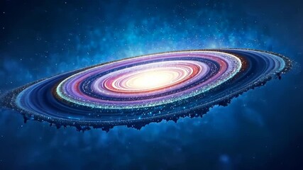 Aufkleber - Cosmic Whirlpool A Journey Through the Celestial Realm of Swirling Nebulae and Sparkling Stars