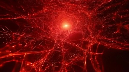 Wall Mural - abstract fractal galaxy, glowing swirls in deep space, cosmic dust