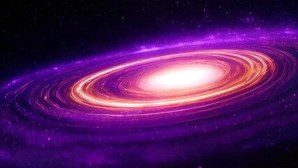 Wall Mural - abstract fractal galaxy, glowing swirls in deep space, cosmic dust