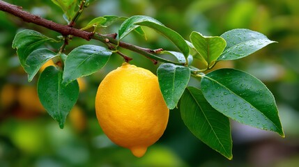 Lemons radiant glow amidst foliage