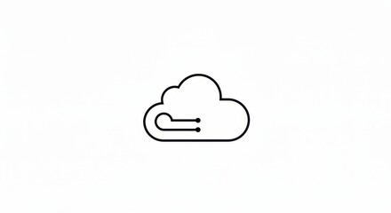 Cloud data connection icon