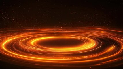 Wall Mural - bright swirling light effect on black background creating dynamic energy movement and vivid abstract