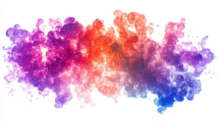 Wall Mural - a vibrant explosion of colorful abstract patterns. the blend of hues creates a mesmerizing effect. p