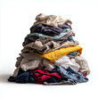 © Daniele - A Towering Pile of Colorful Clothes, Ready for Laundry Day , isolated on white background png