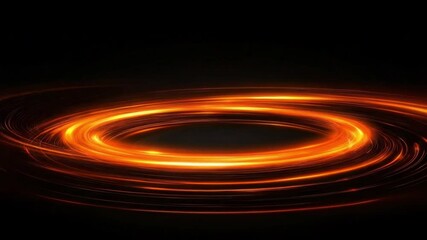Wall Mural - abstract swirling flames design with dynamic light trails on a dark background 4k video footage