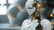 © Af - Humanoid robot ai technology and futuristic design concept