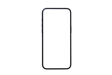 mockup smart phone isolated transparent screen and clipping path for infographic business web site d