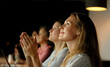 © .shock - Celebrating Success: A Diverse Team Applauding During a Business Conference Presentation. Generated image