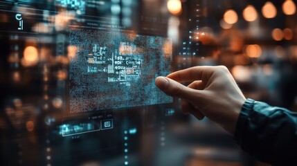 Interactive futuristic interface