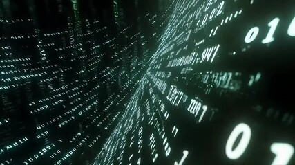 Abstract digital binary code background