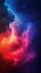Wall Mural - Colorful nebula in outer space