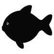 © Sweet Bundle - the silhouette of a sunfish with its round flat body