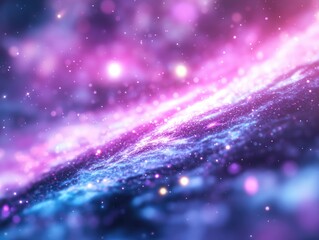 Wall Mural - Abstract cosmos background with gradient colors and twinkling light elements for digital design