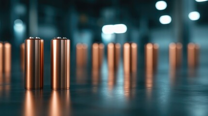 Copper battery array sustainable energy solutions and power storage technology