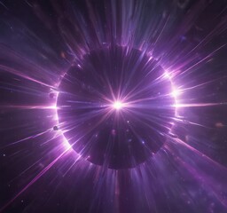 Wall Mural - intense purple starburst lens flare, cosmic effect , design, magic, vivid