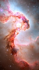 Wall Mural - Spectacular nebula formation in deep space galaxy rich with stars and cosmic dust