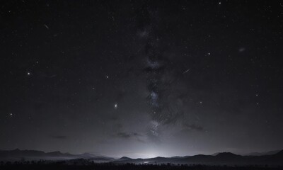 Wall Mural - vast, star-studded night sky; deep black canvas, countless glittering stars , night sky, nebulae