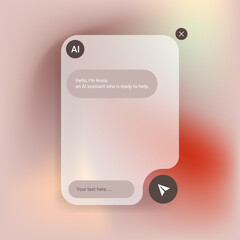 ai assistant chat interface ui design prototype