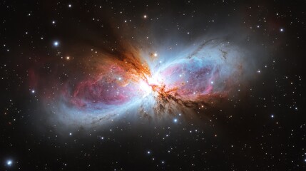 Wall Mural - Bipolar Nebula Formation. Expansive Cosmic Cloud with Stars and Dust Fields