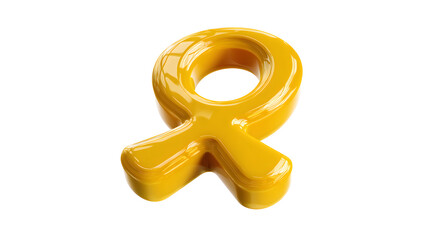 Wall Mural - a glossy yellow ribbon symbolizing awareness and support for various causes.