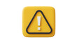 © Muhammad Hridoy - 3D Render of Yellow Warning Sign with Exclamation Mark