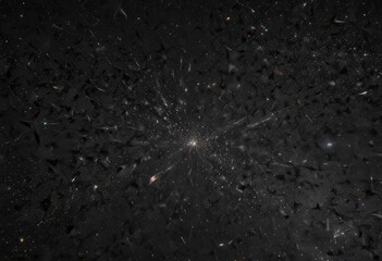 Wall Mural - inky black canvas speckled with myriad glittering stars, ethereal glow , milky way, heavens, cosmos