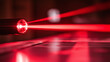 © Ashgan - A laser beam red light  is a focused, intense beam of red-colored light emitted at a specific wavelength, commonly used for pointing, alignment, or optical applications.