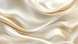 © Harry - Elegant Cream Silk Fabric Drape Soft Texture Background Design wave flow rich fold beige curve style