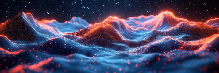 Wall Mural - vibrant led tunnel abstract - swirling led lights in an abstract tunnel embody technology, innovatio