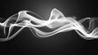 © AszmiStock - Ethereal White Smoke Flowing Against a Dark Background