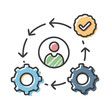 © SulaimanIslam - project management icon, project management vector illustration-simple illustration of project management, perfect for project management logos and icons