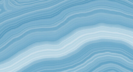 Poster - Light blue marble texture with elegant wavy pattern for background or wallpaper