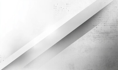 Poster - Abstract minimalist design featuring white and gray diagonal strips with textured gradients and subtle dotted patterns creating a calm and modern visual effect