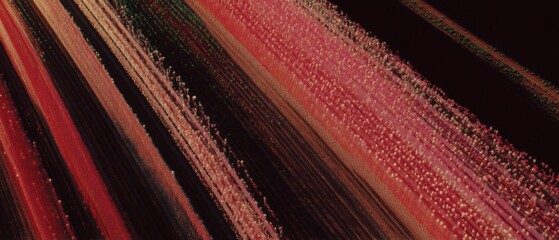 Fototapete - Sustainable Tech Visualization Innovative Data Flow Abstract with Vibrant Red-Black Gradient - Next-Gen Digital Transformation Aesthetic