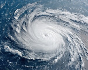 Poster - Climate Crisis Visualization Epic Hurricane Satellite Imagery - Cutting-Edge Meteorological Research on Extreme Weather Patterns and Global Environmental Dynamics
