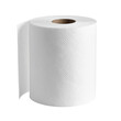© Alohanongza - A roll of white toilet paper with a subtle textured pattern and a visible cardboard core