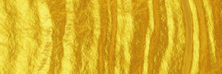 Wall Mural - Abstract gold background. Wavy golden texture.