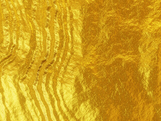 Wall Mural - Abstract gold background. Wavy golden texture.