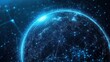 © Daisha - Global network connection, digital earth, space background, data visualization, technology concept