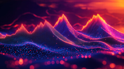 Wall Mural - investment and trading chart trend analyzed for stock market finance and business performance