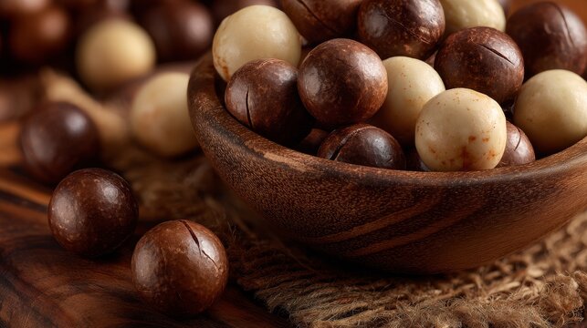 Raw organic macadamia nuts
