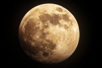 Wall Mural - full moon, earth's natural satellite (1)