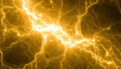 Wall Mural - lightning in the night