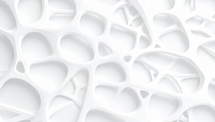 White abstract backdrop with seamless geometric circle pattern in a light 3d vector design