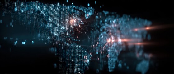 Global network of binary code