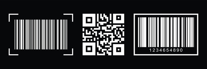 qr code icon simple thin outline