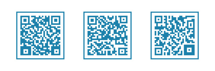 qr code on white background